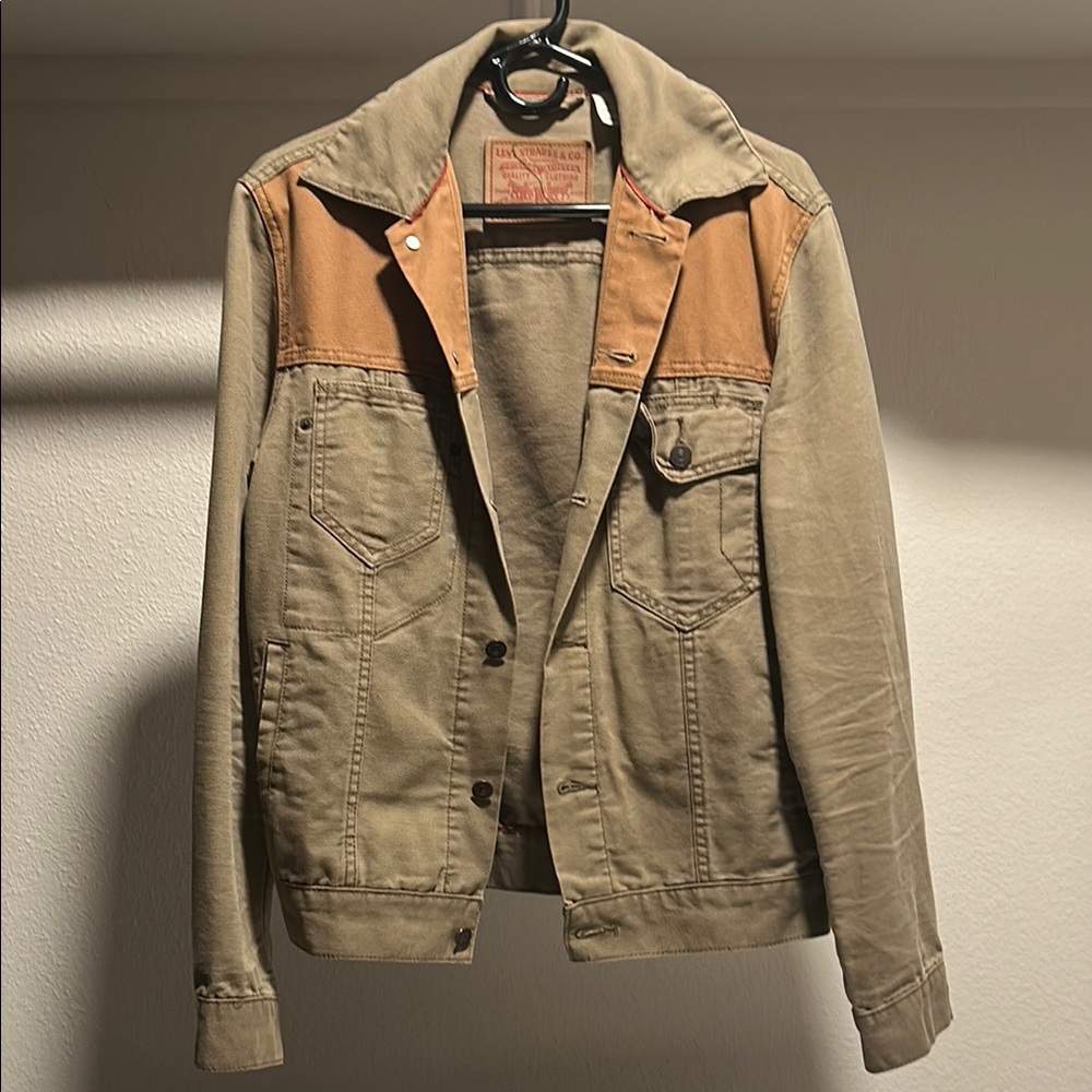 Levi's Tan and Brown Trucker Jacket